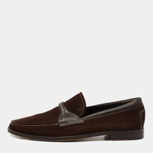 Tod's Brown Suede Slip On Loafers Size 39.5