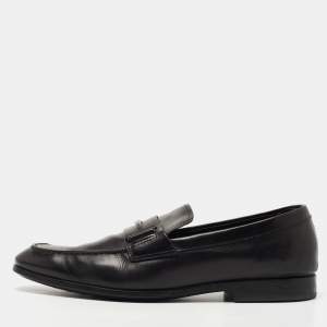 Tod's Black Leather Slip On Loafer Size 42