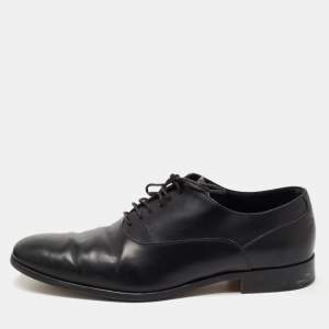 Tod's Black Leather Lace Up Oxfords Size 42