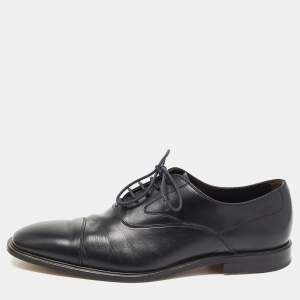 Tod's Black Leather Lace Up Oxfords Size 42