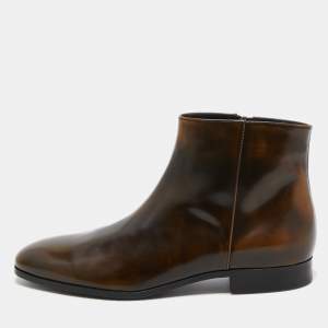 Tod's Brown Ombre Leather Chelsea Boots Size 41