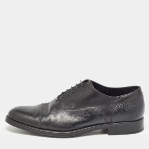 Tod's Black Leather Lace Up Oxfords Size 43