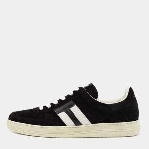 Tom Ford Black Suede Radcliffe Low Top Sneakers Size 41