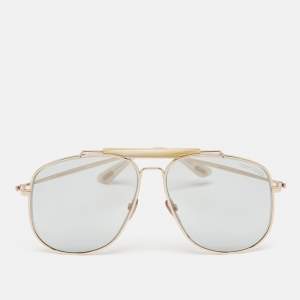 Tom Ford Light Grey/Gold Tone TF55 Connor 02 Aviator Sunglasses