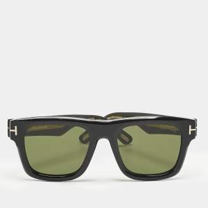 Pre Owned Tom Ford Black TF 1200 Icon Collection Square Sunglasses 