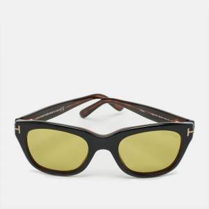 Pre Owned Tom Ford Brown Snowdon Square Sunglasses