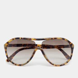 Pre Owned Tom Ford Havana/ Brown Gradient TF443 Edison Pilot Sunglasses