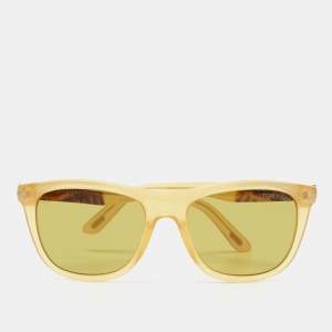 Pre Owned Tom Ford Light Yellow/Brown TF 500 Andrew Sunglasses
