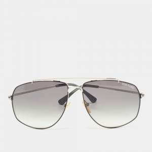Tom Ford Grey/Silver Georges Gradient Aviator Sunglasses