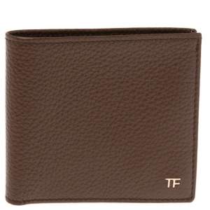 Tom Ford Brown Leather Bifold Wallet