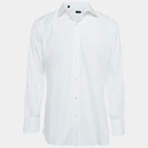 Tom Ford White Cotton Long Sleeve Shirt XL