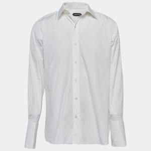 Tom Ford White Cotton Long Sleeve Shirt XL