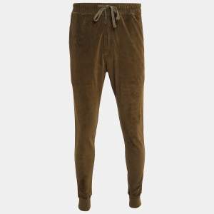 Tom Ford Brown Velvet Drawstring Sweatpants S