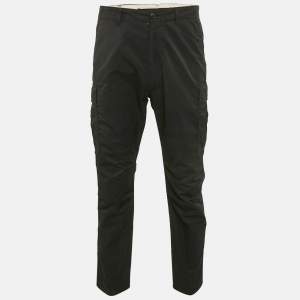 Tom Ford Black Cotton Blend Cargo Pants L