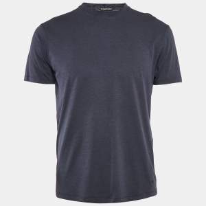 Tom Ford Dark Blue Jersey Crewneck T-Shirt S