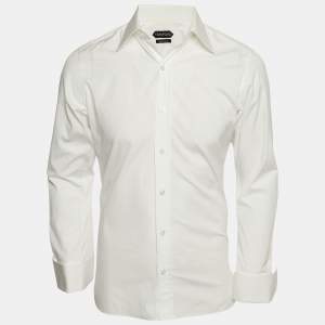 Tom Ford White Cotton Made To Measure Shirt M