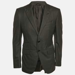 Pre Owned Tom Ford Grey Wool O'Conner Blazer S