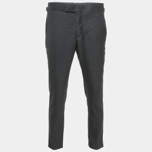 Pre Owned Tom Ford Grey Wool Formal Trousers S
