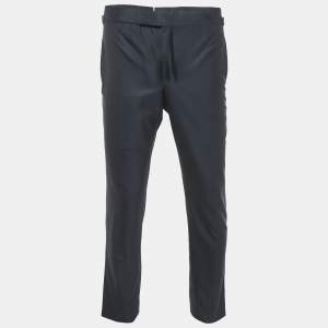 Pre Owned Tom Ford Navy Blue Wool Formal Trousers S