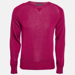 Tom Ford Pink Jersey Long Sleeve Pullover M