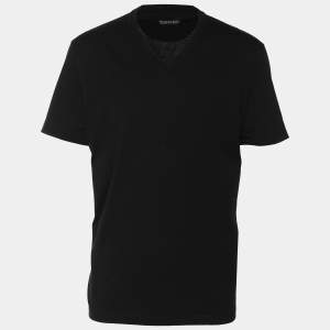 Tom Ford Black Jersey Crewneck T-Shirt XL