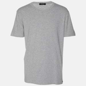 Tom Ford Grey Jersey Crew Neck T-Shirt XXL