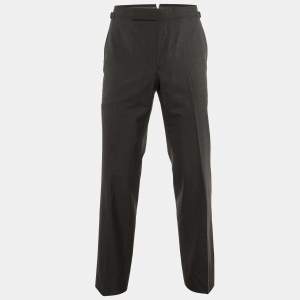 Tom Ford Charcoal Grey Wool Tailored Pants M