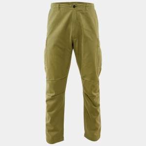 Tom Ford Green Cotton Buckle Trim Cargo Pants XXL