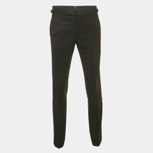 Pre Owned Tom Ford Black Wool Formal Trousers M