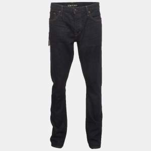مملوكة مسبقًا Tom Ford Blue Denim Slim Fit Jeans XXL/Waist 37"