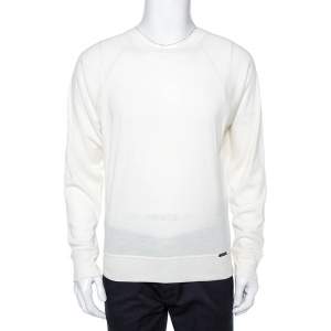 Tom Ford Cream Cashmere Sweatshirt XL