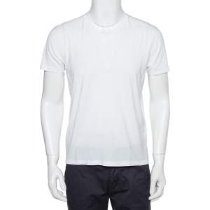 Pre Owned Tom Ford White Cotton V-Neck T-Shirt S