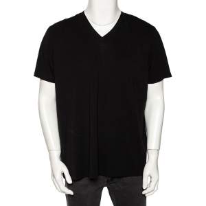 Tom Ford Black Jersey V-Neck T-Shirt XXXL