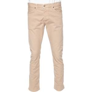 Pre Owned Tom Ford Beige Denim Straight Fit Jeans L