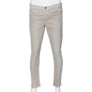 Tom Ford Grey Corduroy Slim Fit Pants L