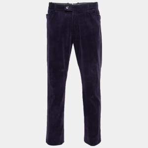 Tom Ford Purple Corduroy Straight Leg Pants XL