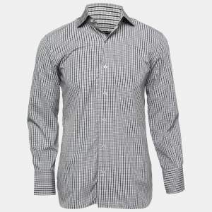 Tom Ford Grey Checked Cotton Shirt M