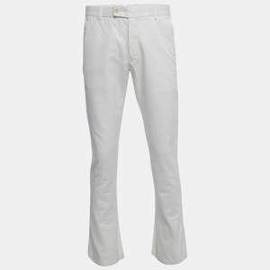 Tom Ford White Cotton Straight Fit Trousers M