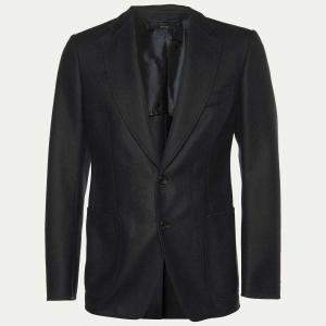 Tom Ford Charcoal Grey Wool Button Front Blazer M