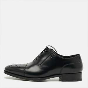 مملوكة مسبقًا Tom Ford Size 39 Black Leather Oxfords