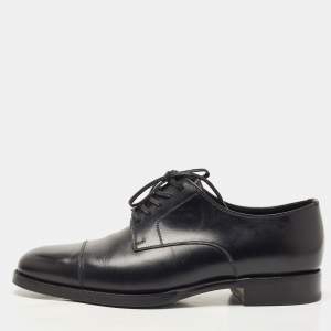 Tom Ford  Black Leather Lace Up Oxford Size 40