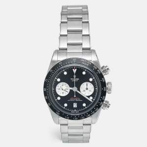 Tudor Black Stainless Steel Black Bay M79360n-0001 Men's Wristwatch 41 mm