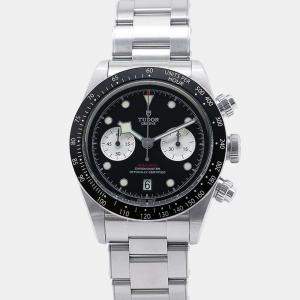 Tudor Black Stainless Steel Black bay M79360N-0001 Automatic Men's Wristwatch 41 mm