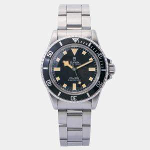 Tudor Black Stainless Steel Submariner 7016/0 Automatic Men's Wristwatch 40 mm