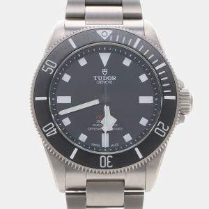 Pre Owned Tudor Pelagos 25407N Automatic Black Titanium Men's Wristwatch 39mm