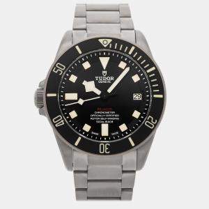 Pre Owned Pre-Owned Tudor Pelagos LHD 25610TN Black Automatic Titanium Men's Wristwatch 42 MM