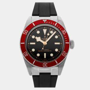 Pre Owned Pre-Owned Tudor T79220 Black Automatic Stainless Steel Men's Wristwatch 41 MM