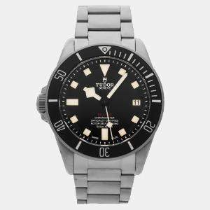 Pre Owned Tudor Pelagos 25610TNL-0001 Black Titanium Automatic Men's Watches 42mm
