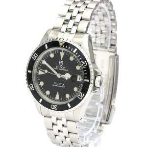 Tudor Black Stainless Steel Submariner76000 Men's Wristwatch 36 mm