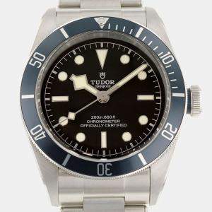Tudor Black Stainless Steel Black Bay 79230B Automatic Men's Wristwatch 41 mm